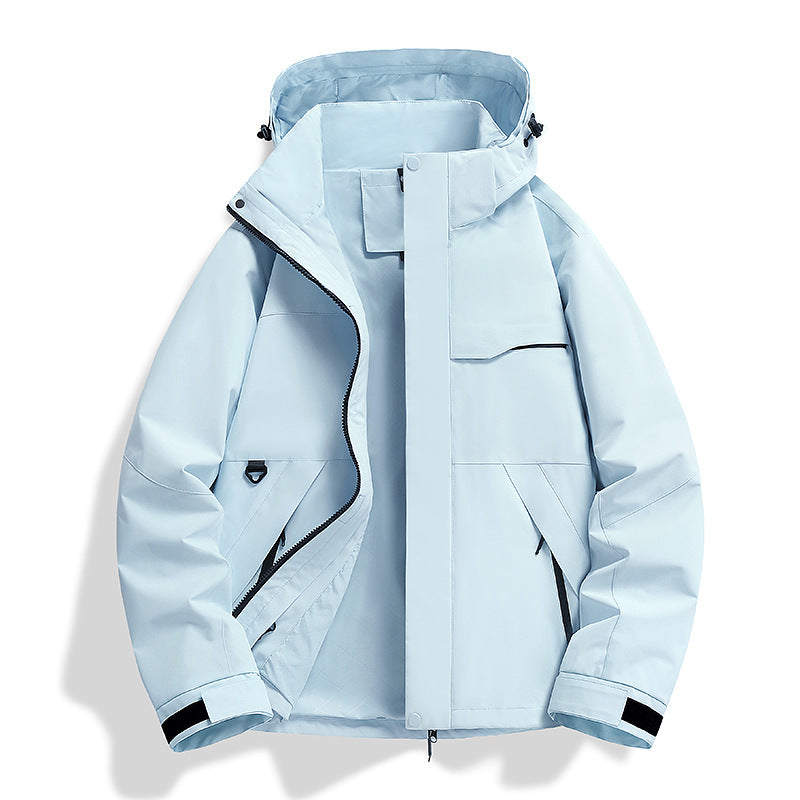 Veste imperméable monocouche printemps-automne, coupe-vent et imperméable, idéale pour les sports de plein air et le cyclisme.