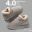 Ankle Wrap Cotton Slippers Women's Indoor Plush Thermal Non-slip Cotton-padded Shoes
