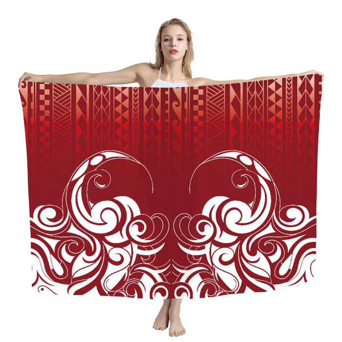 Cover Shawl Hawaiian Travel Beach Bath Towel Polynesian Seaside Quick-drying Wrap Yarn