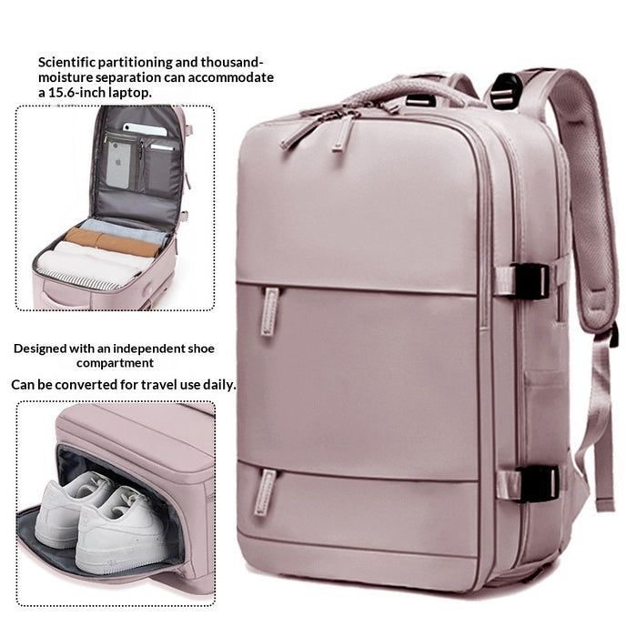 Sac à dos décontracté pour homme, imperméable, pour ordinateur portable, avec séparation sec-humide