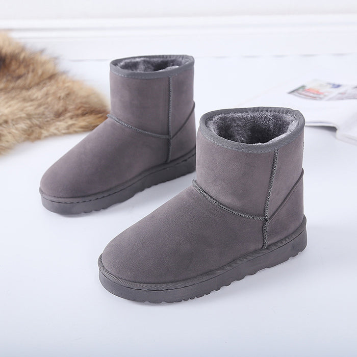 Bottes de neige d'hiver en fausse fourrure pour femmes