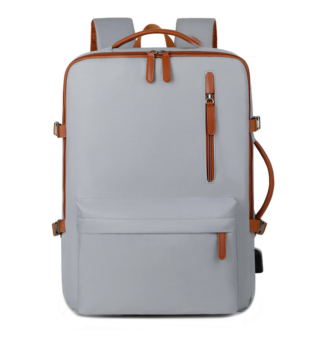 Business Travel Laptop Bag With Dual-Shoulder USB Charging Port