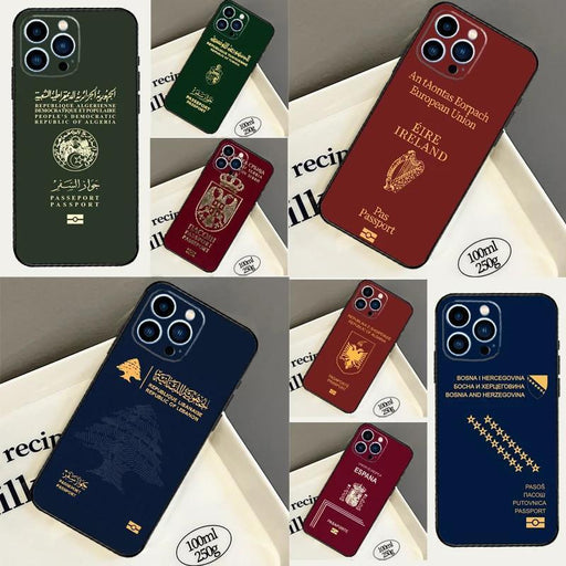 Funda para teléfono Argelia Serbia España Funda para pasaporte