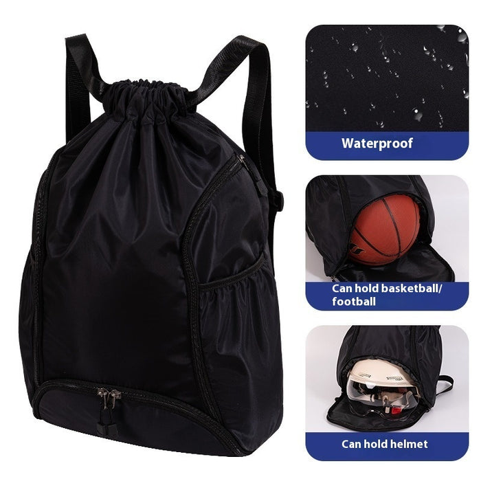 Large Capacity Sports Backpack Multifunctional Training Fitness Drawstring Bag