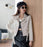 Women's Fashionable Leather Jacket Slim-Fit Coat