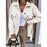 Lapel Jacket Fashion Casual Single-Breasted Coat With Belt Spring Autumn Women's Clothing