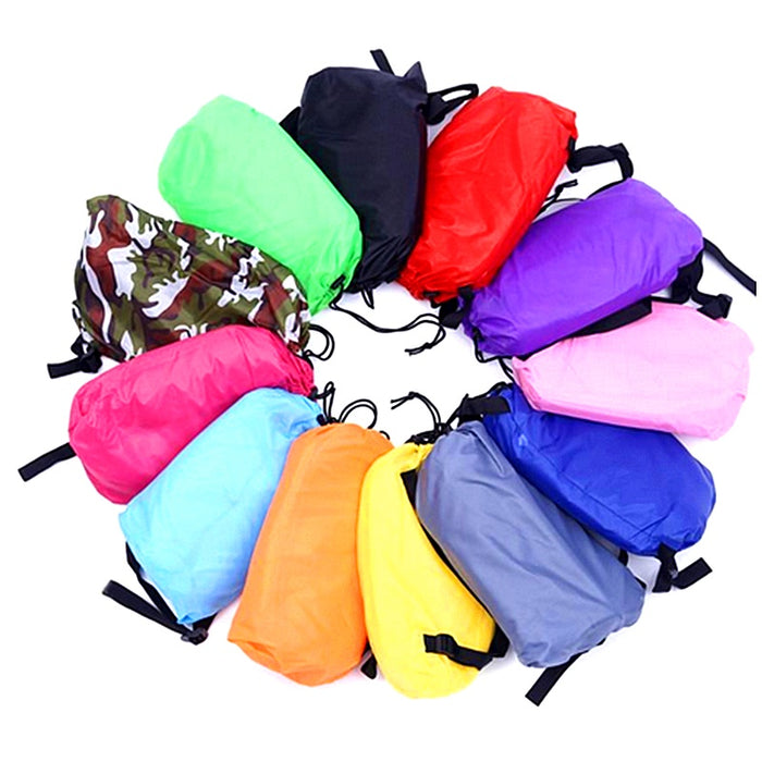 Sofá inflable para exteriores, cama inflable rápida, tumbona para playa, saco de dormir plegable, sofá perezoso, sofá perezoso
