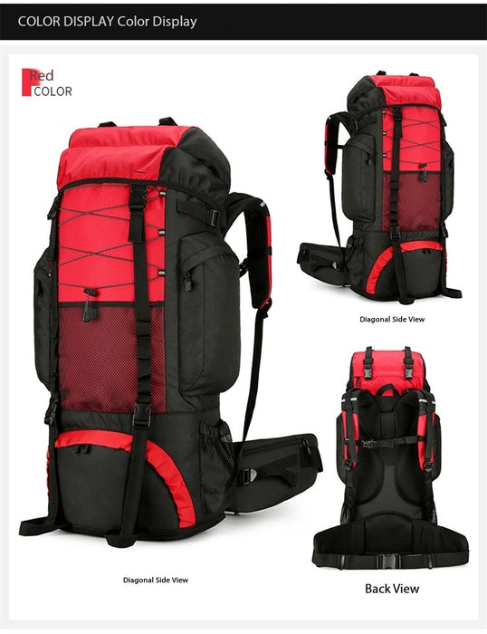 New Outdoor Mountaineering Bag Large Capacity Lightweight Waterproof Professional Hiking Camping Backpack