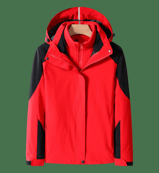 Veste trois-en-un imperméable et thermique amovible pour le travail