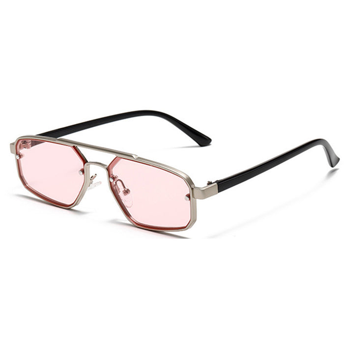 Women's Fashion Retro Small Frame Metal Sun Glasses