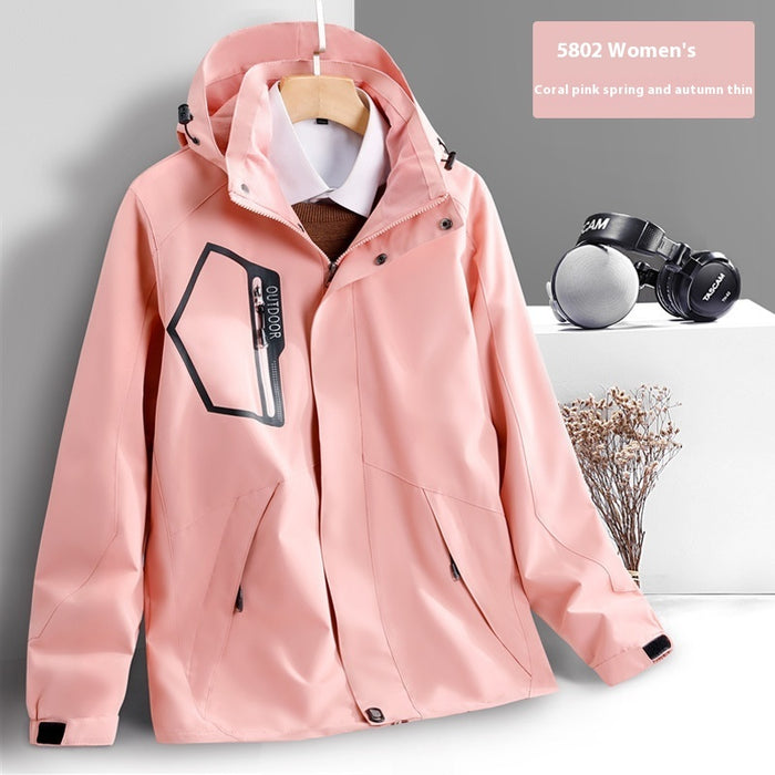 Veste imperméable fine coupe-vent pour activités de plein air