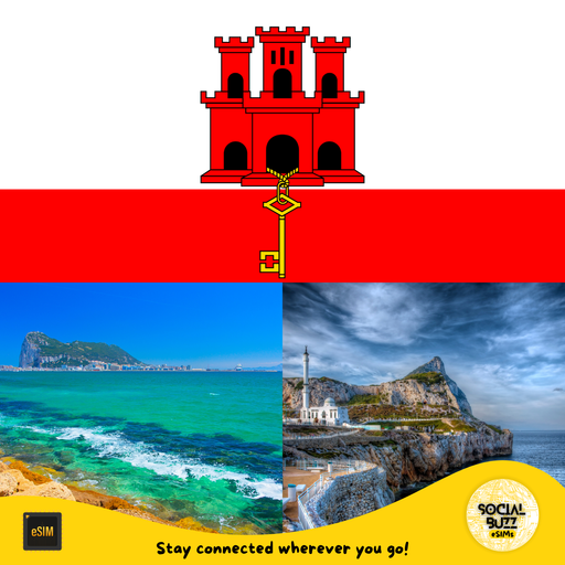 Plan de datos Internet eSIM de Gibraltar