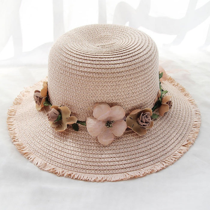Beach Straw Hat Women's Fresh Seaside Face Covering