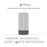 Nouvelle lampe de camping LED rechargeable Type-C, veilleuse portable haute transparence et résistante aux chutes, pour une ambiance créative.