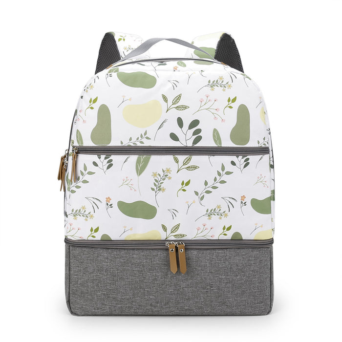 Mochila térmica para madre e hijo, ideal para viajes al aire libre y comidas.