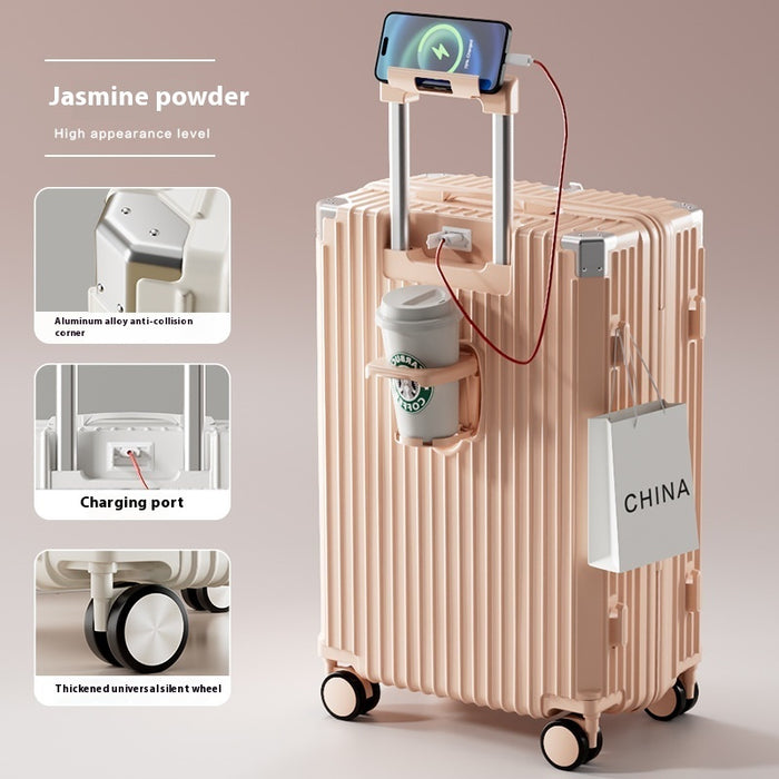 Maleta con ruedas multifuncional anticaídas, gruesa y de gran capacidad.