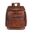 Genuine Retro Double-layer Cowhide Backpack For Men, Outdoor Leisure Travel Backpack