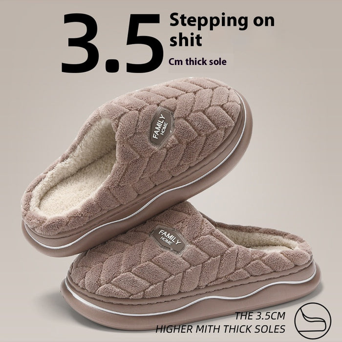 Pantuflas de invierno antideslizantes para interiores y exteriores, con suela gruesa y sin mal olor.