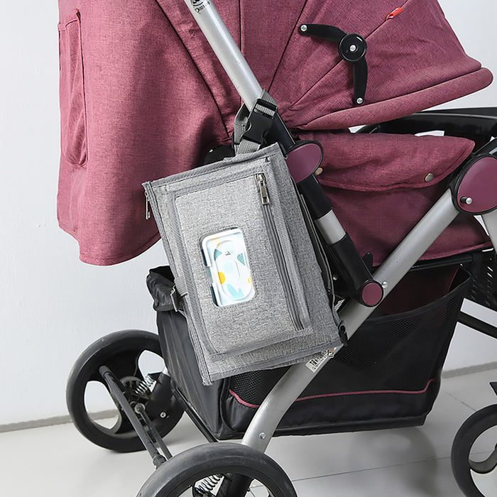 Bolsa de pañales portátil para bebé, multifuncional, plegable, para viajes al aire libre