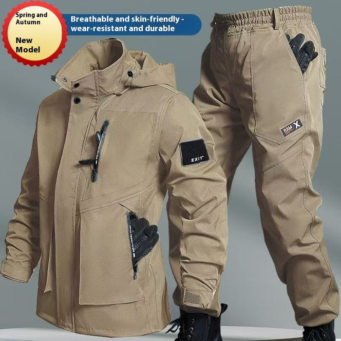 Ensemble veste imperméable doublée polaire automne-hiver