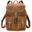 Casual Retro Crazy Horse Leather Travel Backpack