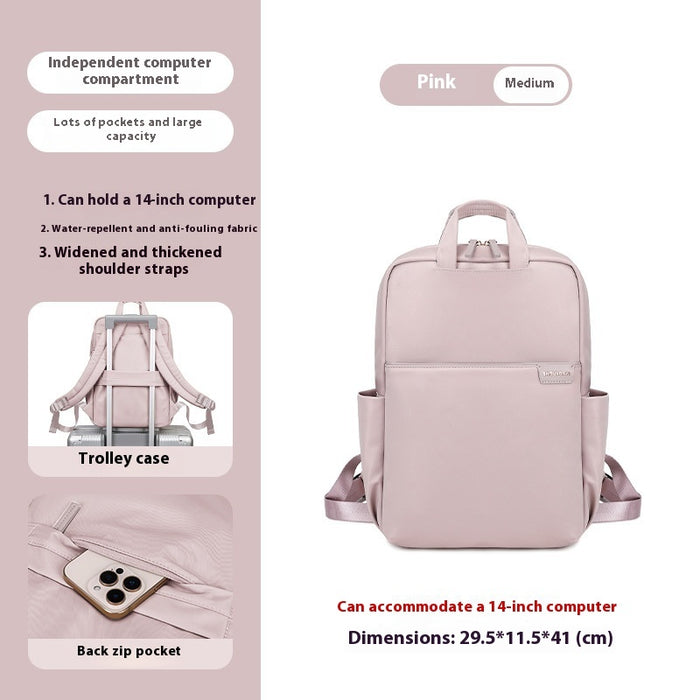 Simple Canvas Travel Large Capacity Women's Backpack