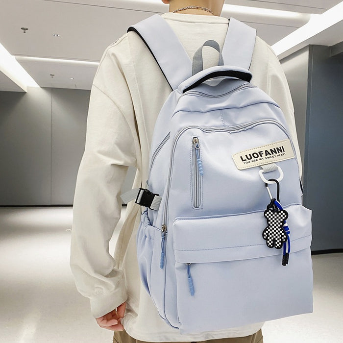 Sac à dos étudiant grande capacité, sac à dos de voyage simple