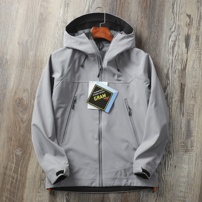 Windproof Waterproof Hooded Soft Shell Charge Jacket Coat