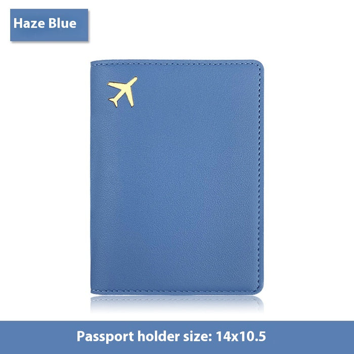 Étui multifonctionnel pour passeport en cuir PU