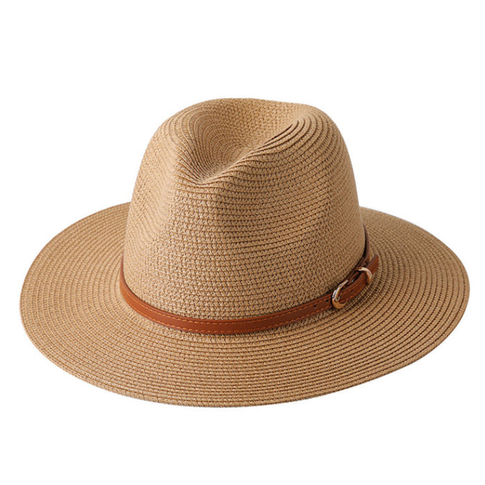 Chapeau de paille de plage anti-soleil