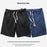 Loose Outer Wear Khaki Solid Color Casual Men's Shorts