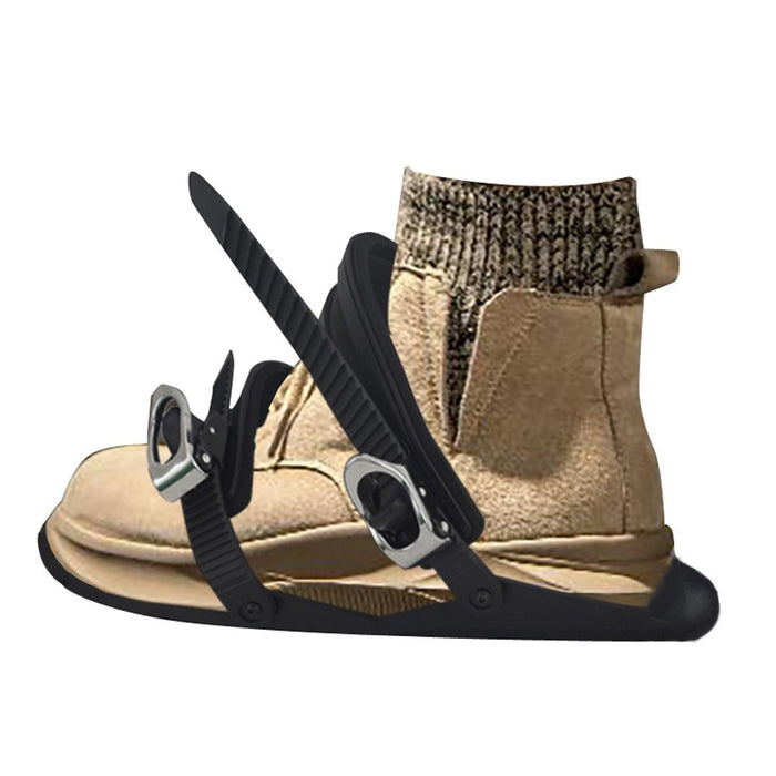 Mini chaussures de ski portables d'extérieur avec sangles réglables à double planche
