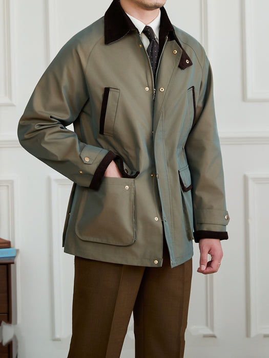 Chaqueta vintage impermeable para exteriores