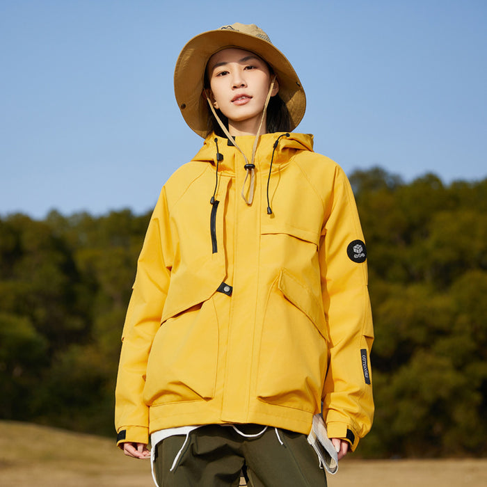 Women's Outdoor Windproof Waterproof Hooded Casual All-matching Jacket