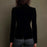 Manteau en velours côtelé uni à manches longues et empiècements en dentelle