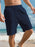 Short de sport à lacets multi-poches pour homme, pantalon de plage rayé