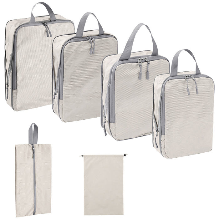 Bolsa organizadora de viaje comprimida, juego de ocho piezas, digital