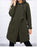 Half-high Neck Side-zip Hoodie With A Hood And Fleece-lined Pockets