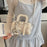 Korean-style Minimalist Versatile Niche Cylindrical Tote Bag