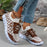 Zapatillas Flyknit con cordones y cuadros en bloques de color, de malla, informales, transpirables, para caminar y correr, para mujer