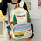 Fashion Color Contrast Large Capacity Travel Backpack