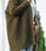 Gilet cardigan à capuche à manches chauve-souris, coupe ample et décontractée, couleur unie, vêtements pour femmes