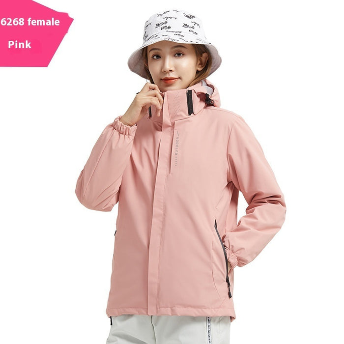 Chaqueta Shell Conjunto de dos piezas Abrigo Forro polar Extraíble Impermeable