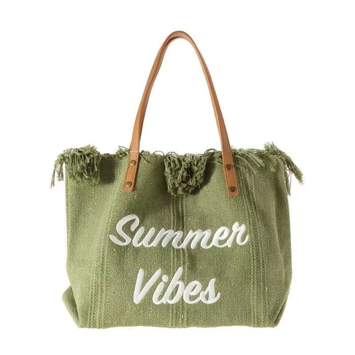 Gradient Color Women's Tote Beach Bag