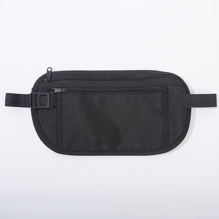 Invisible Thin Passport Burglar-proof Next To The Skin Waist Bag