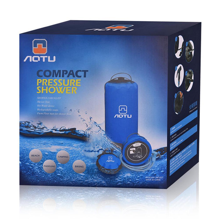 Bolsa de ducha portátil a presión para exteriores