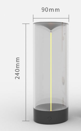 Nouvelle lampe de camping LED rechargeable Type-C, veilleuse portable haute transparence et résistante aux chutes, pour une ambiance créative.