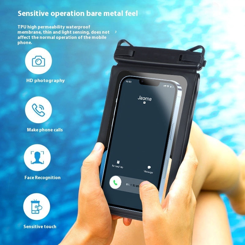 Double Compartment Phone Waterproof Bag For Beach Swimming