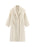 Double Breasted White Wool Coat For Women Autumn And Winter Double-sided Medium To Long Style