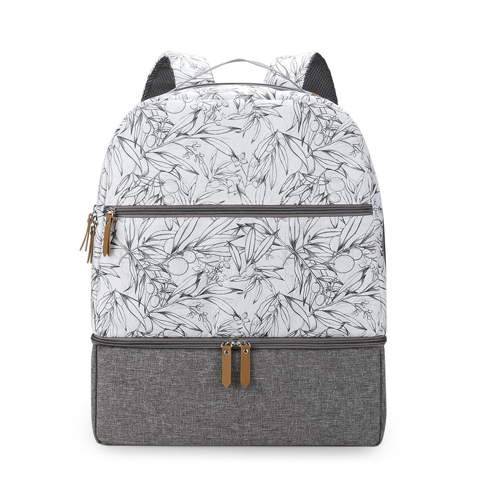 Mochila térmica para madre e hijo, ideal para viajes al aire libre y comidas.